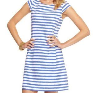 Lilly Pulitzer Brielle Striped Dress-Blue & White